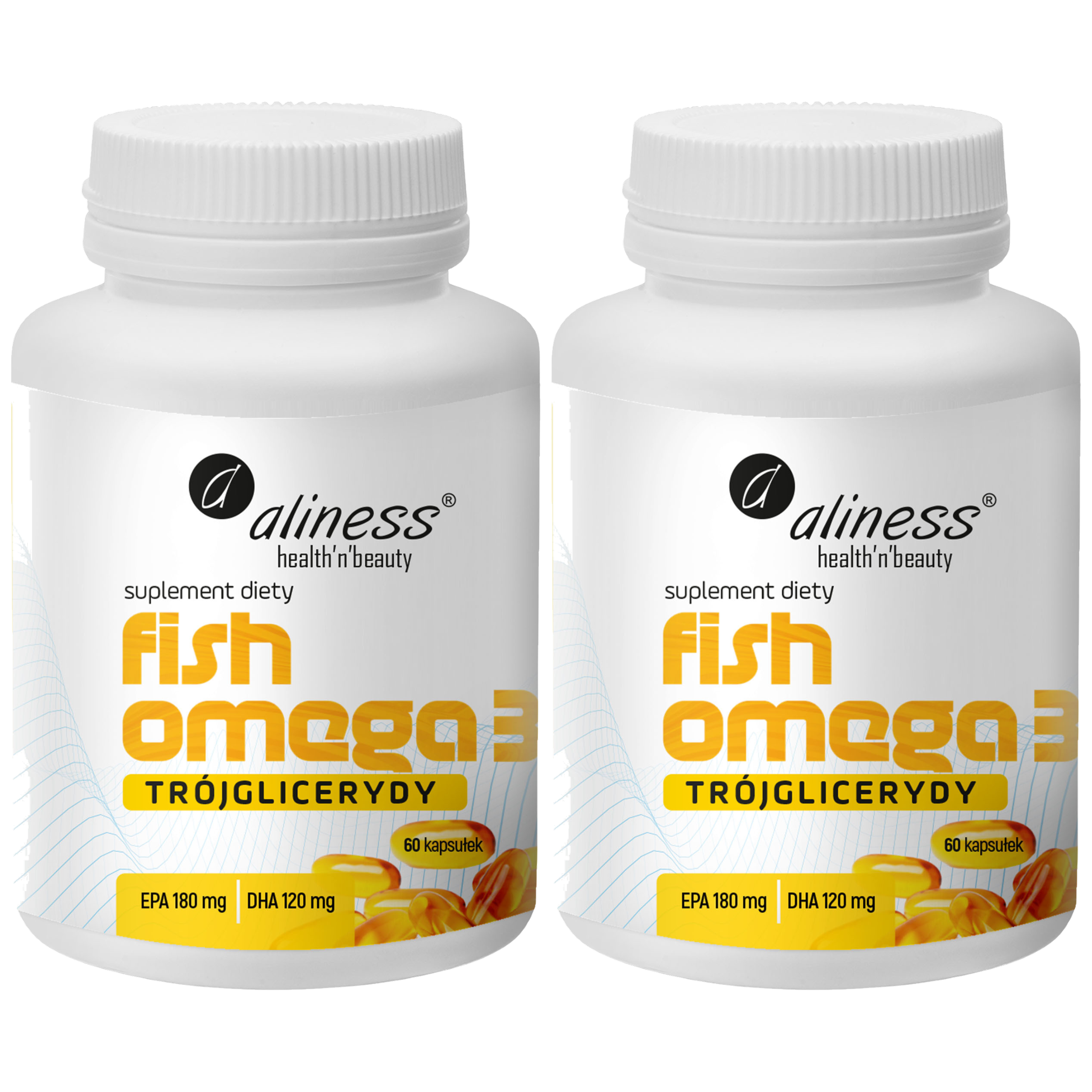 ALINESS - Omega 3 Trójglicerydy 180/120mg - 60caps. x2