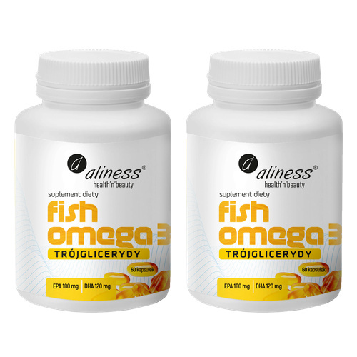 ALINESS - Omega 3 Trójglicerydy 180/120mg - 60caps. x2