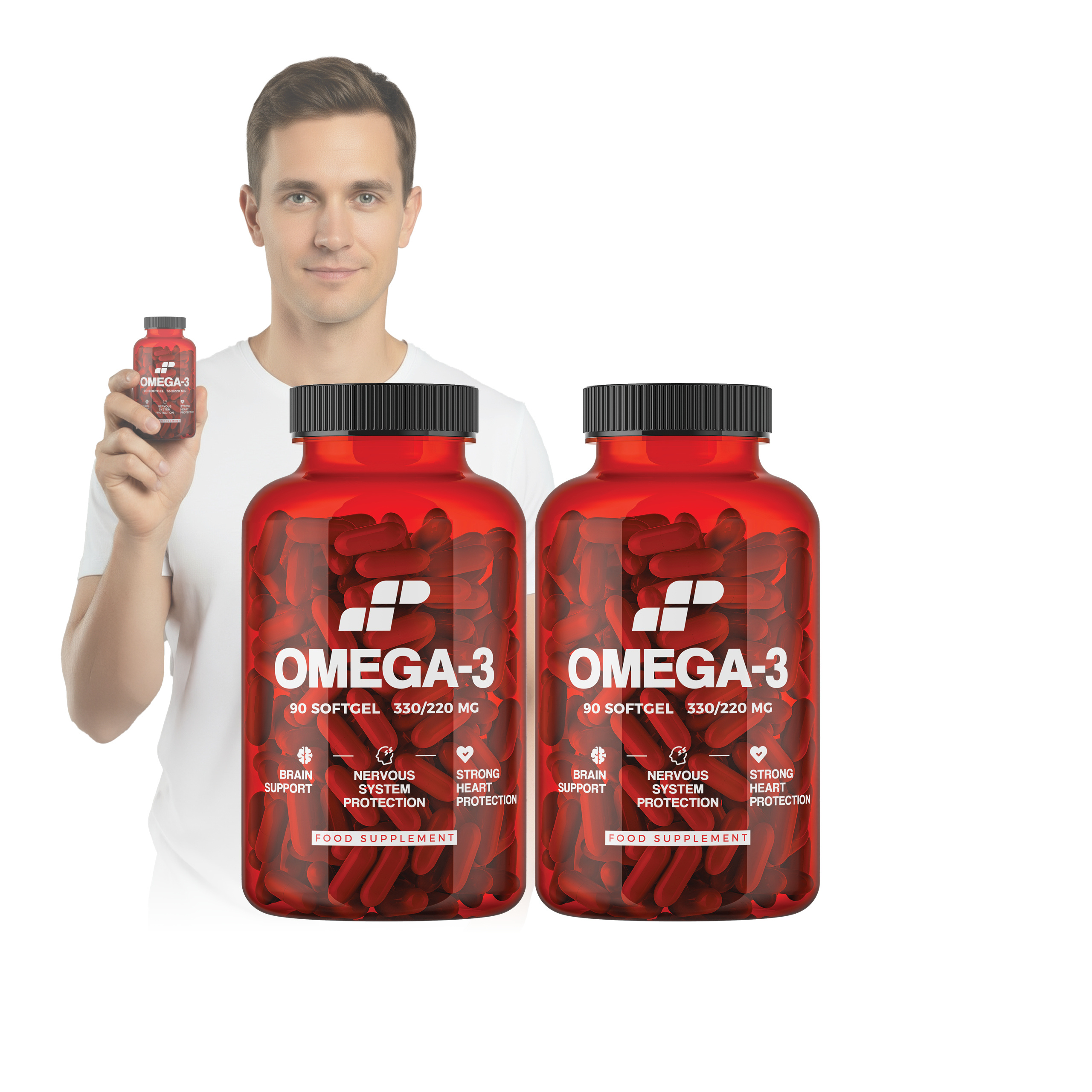 2x MP NUTRITION Omega-3 - 90softgels