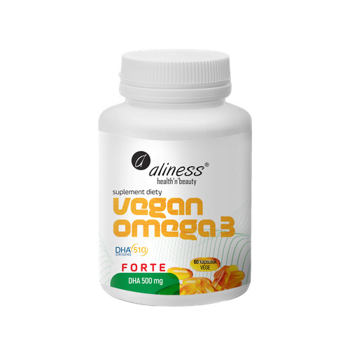 ALINESS - Vegan Omega 3 Forte - DHA 250 500mg - 60caps.