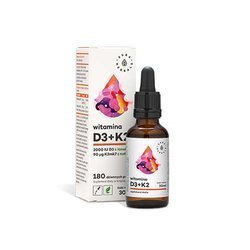 AURA HERBALS Witamina D3 2000IU + K2 90µg - 30ml