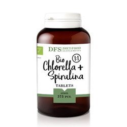 DIET FOOD Bio - Chlorella + Spirulina 1:1 - 375tab