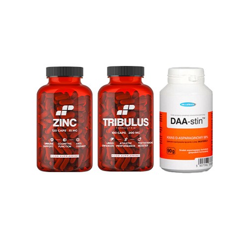 MP NUTRITION Tribulus 200mg - 100caps + Zinc - 120caps + MEGABOL DAA Stin - 90g