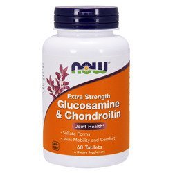 NOW Glucosamine & Chondroitin Sulfate Extra Strong - 60tabs