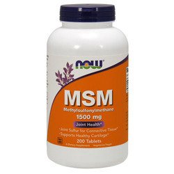 NOW MSM 1500mg - 200tabs