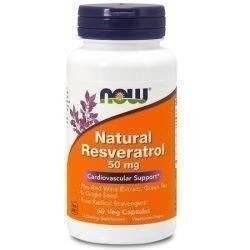 NOW Natural Resveratrol 50mg - 60vegcaps