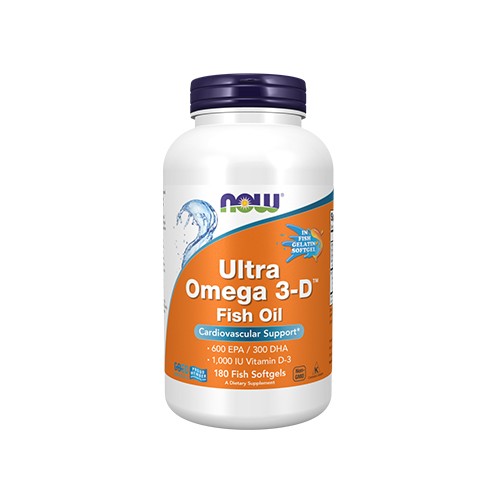 NOW Ultra Omega 3-D Fish Oil - 180softgels