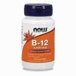 NOW Vitamin B-12 5000mcg - 60lozenges