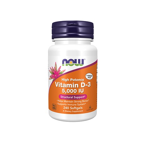 NOW Vitamin D3 5000IU - 240softgels