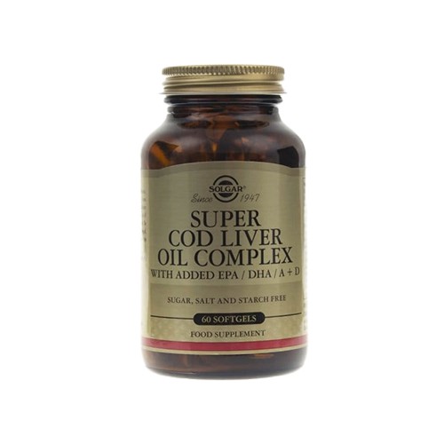 SOLGAR Super Cod Liver Oil Complex (Vit A & D) - 60softgels