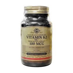 SOLGAR Vitamin K2 MK-7 100mcg - 50vcaps.