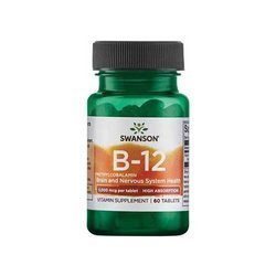 SWANSON Vitamin B-12 5mg Methylcobalamin - 60tabs - Witamina B12 Metylokobalamina