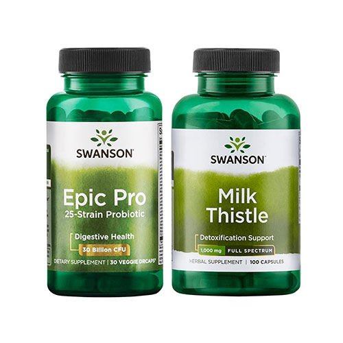 ⚡Epic Pro 25Strain Probiotic 30vcaps + Full Spectrum Milk Thistle