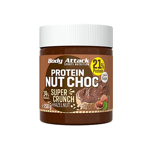 BODY ATTACK Protein - Nut Choc - 250g - Hazelnut Super Crunchy