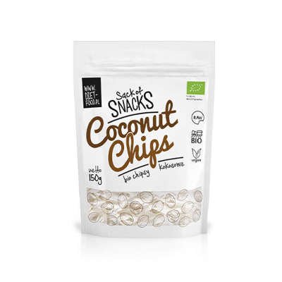 DIET FOOD Bio Coconut Chips - 150g - Kokosowe Czipsy
