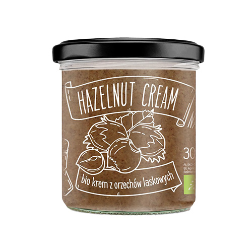 DIET FOOD - Hazelnut Cream - Bio Krem z Orzechów Laskowych - 300g