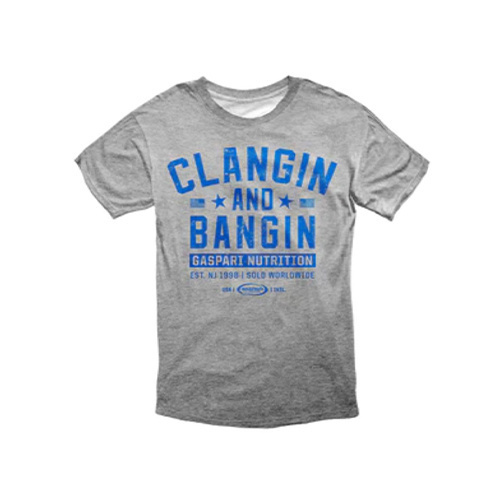 GASPARI NUTRITION T-shirt Clangin and Bangin - Grey