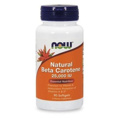 NOW Natural Beta Carotene 25000IU - 90soft gels