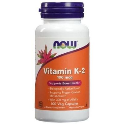 NOW Vitamin K-2 100mcg - 100vegcaps