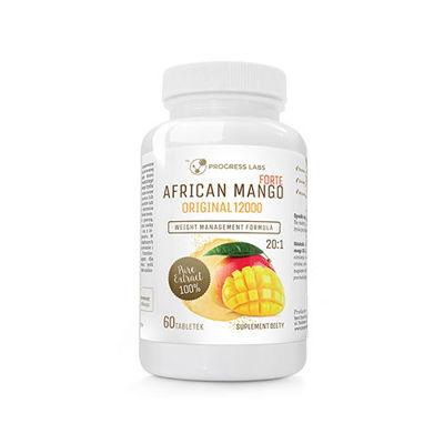 PROGRESS LABS African Mango Forte Original 20:1 600mg - 60tabs