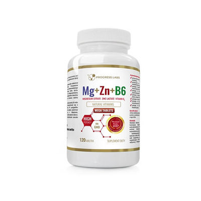 PROGRESS LABS Mg+Zn+Vit B6 - 120tabs