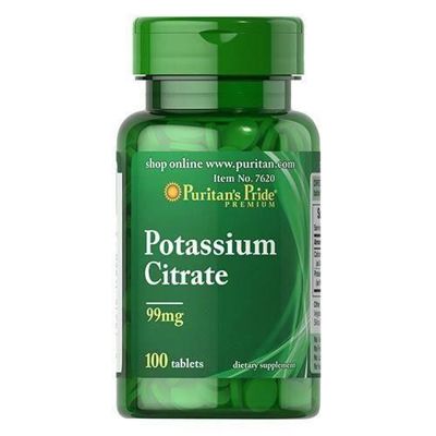Puritan's Pride Potassium Citrate - 100tabs