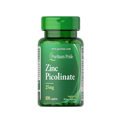 Puritan's Pride Zinc Picolinate 25mg - 100tabs