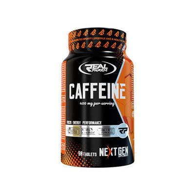 REAL PHARM Caffeine 400mg - 90tabs. - Kofeina