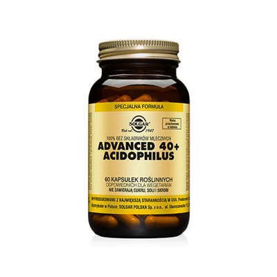 SOLGAR Advanced 40+ Acidophilus - 60vcaps PL