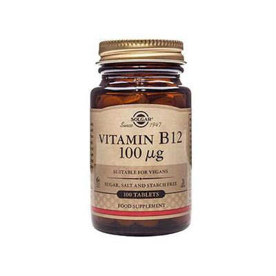 SOLGAR Vitamin B12 100mcg - 100tabs