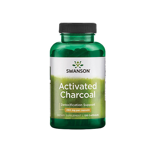SWANSON Activated Charcoal 260mg - 120caps.