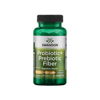 SWANSON Probiotic+ Prebiotic Fiber - 60vcaps