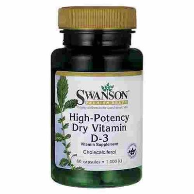 SWANSON Vitamin D-3 1000IU - 60caps
