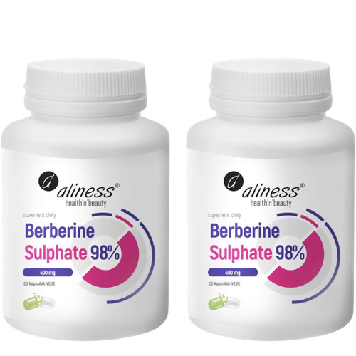 ALINESS Berberine Sulphate 99% 400 mg - 2x 60vcaps