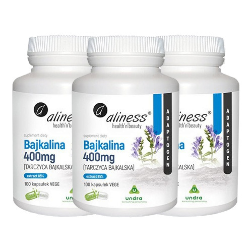 ALINESS Bajkalina 400 mg Tarczyca Bajkalska - 3x 100vcaps