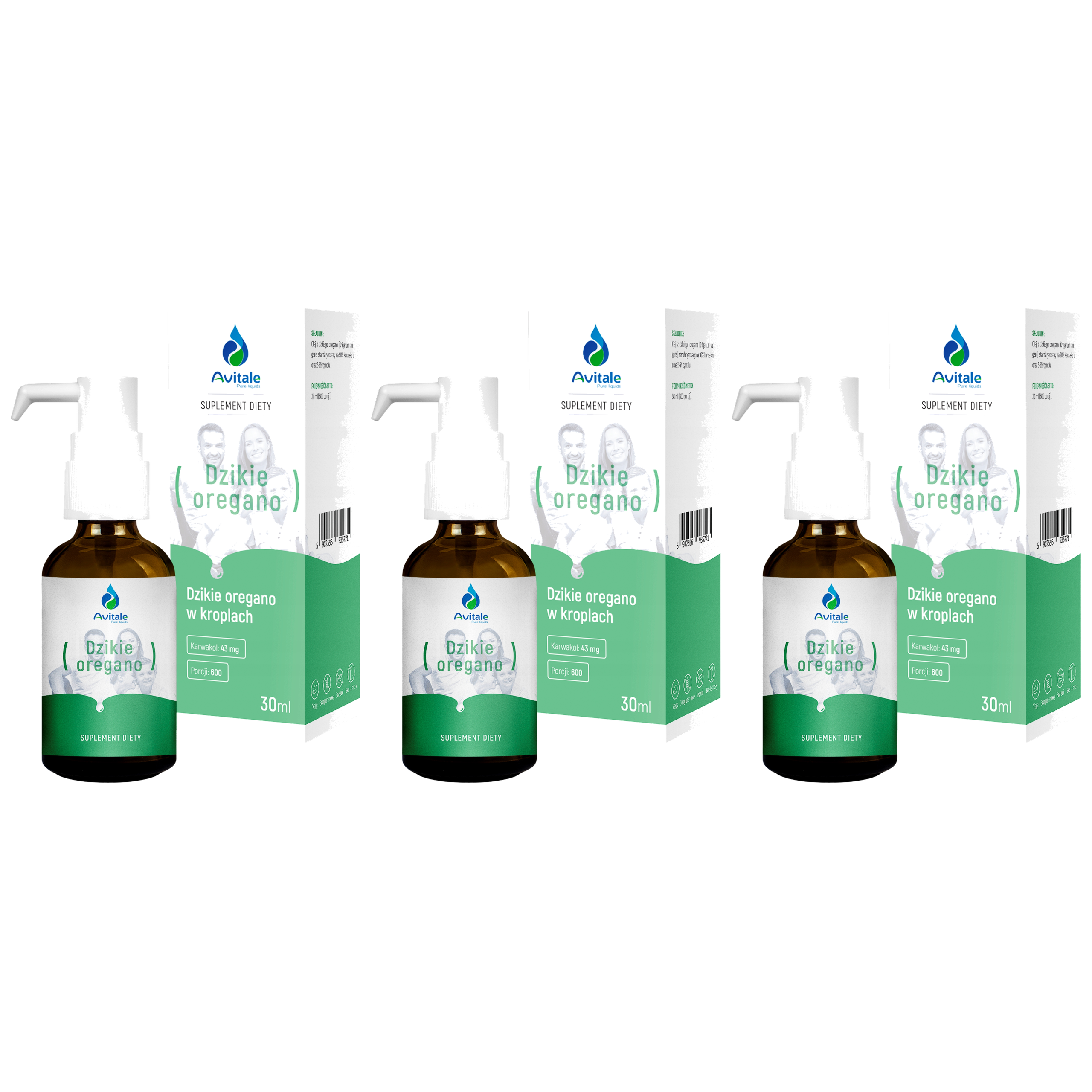ALINESS - Avitale Dzikie Oregano 90% - 3x 30ml
