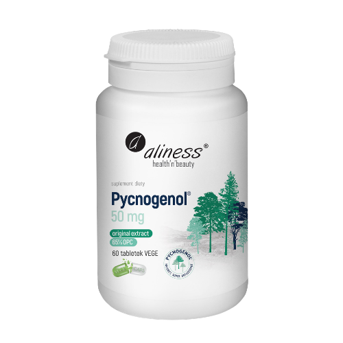 ALINESS - Pycnogenol Extract 65% 50mg - 60vcaps.