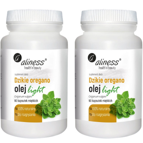 ALINESS - Dzikie Oregano Olej Light 100% Natural - 2x 90caps.