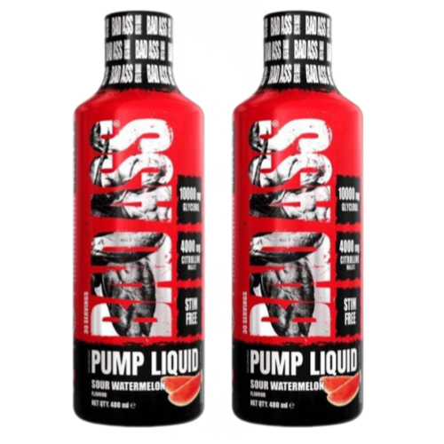 BAD ASS - Bad Ass Pump Liquid - 2x 480ml - Sour Watermelon - WYPRZEDAŻ - 31-03