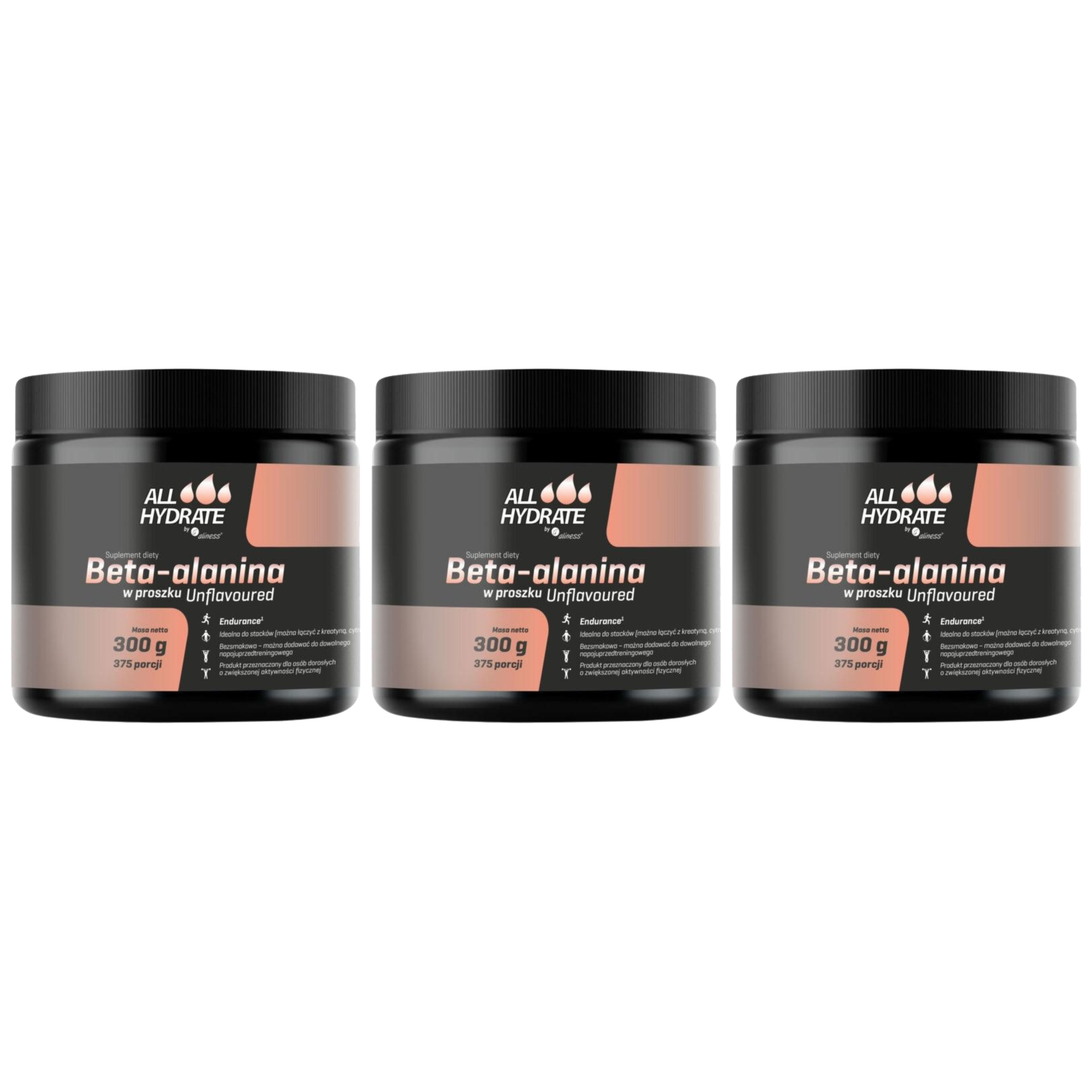 ALINESS - ALL Hydrate Beta-Alanina - 3x 300g - Natural