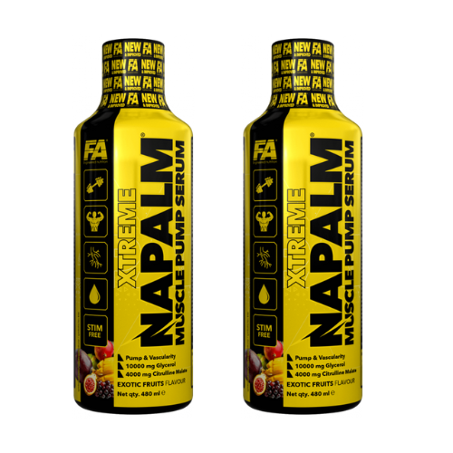 FITNESS AUTHORITY Napalm Muscle Pump Serum - 2x 480ml - Exotic Fruits - WYPRZEDAŻ - 31-03