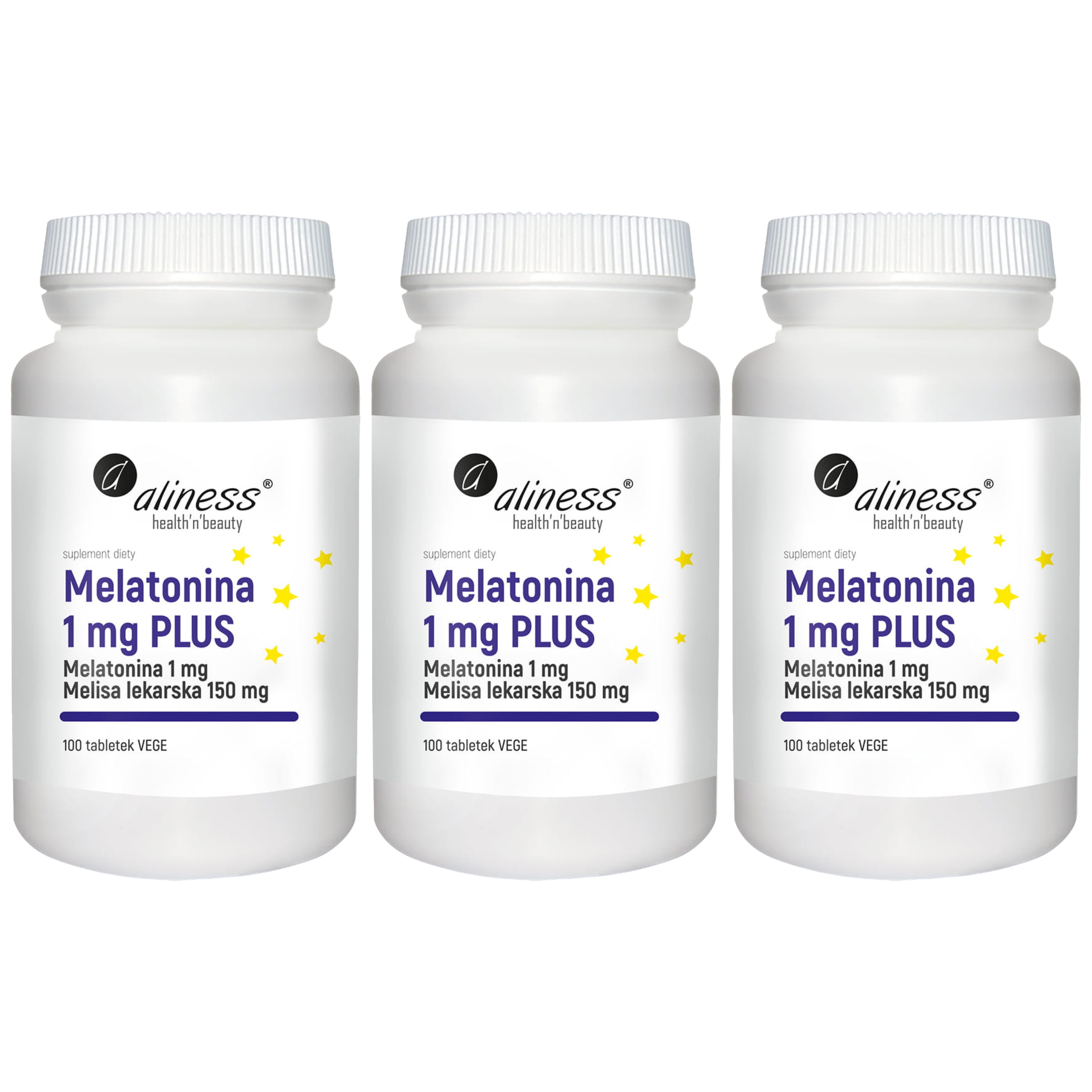 ALINESS - Melatonina 1mg Plus - 3x 100tabs.