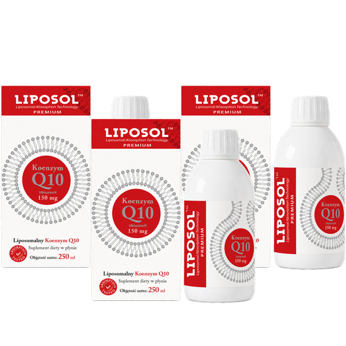 ALINESS - Liposol Koenzym Q10 Ubiquinon 150mg - 3x 250ml