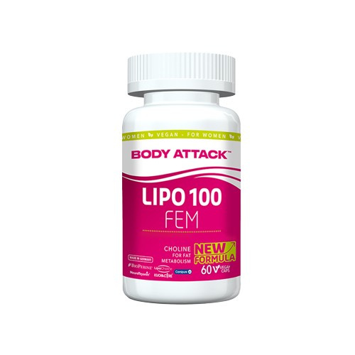 BODY ATTACK Lipo 100 FEM - 60vcaps - WYPRZEDAŻ - 28-02
