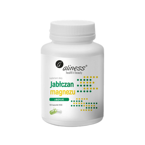 ALINESS - Jabłczan Magnezu 100mg z B6 (P-5-P) - 100vcaps.