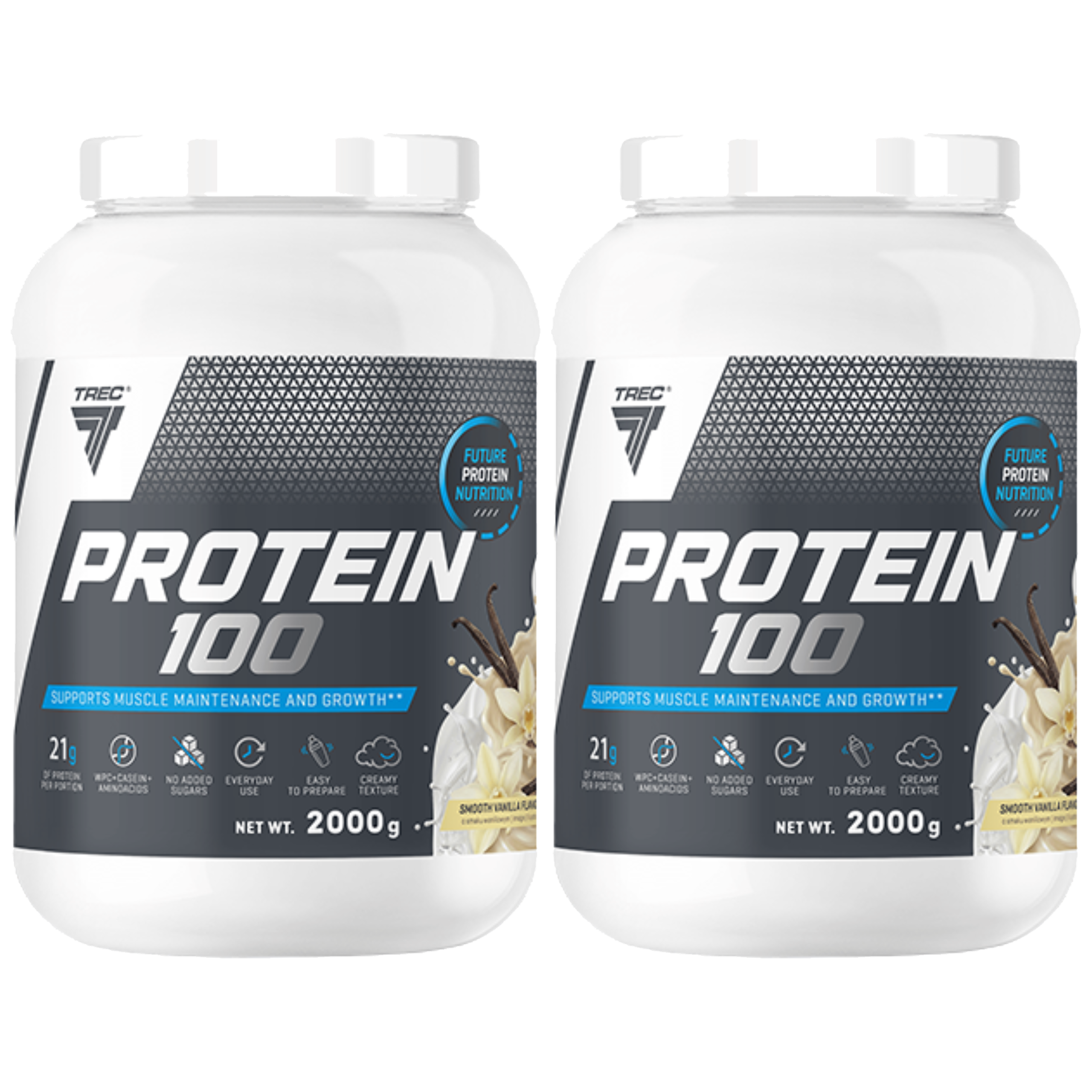 TREC - Protein 100 - 2x 2000g - Smooth Vanilla