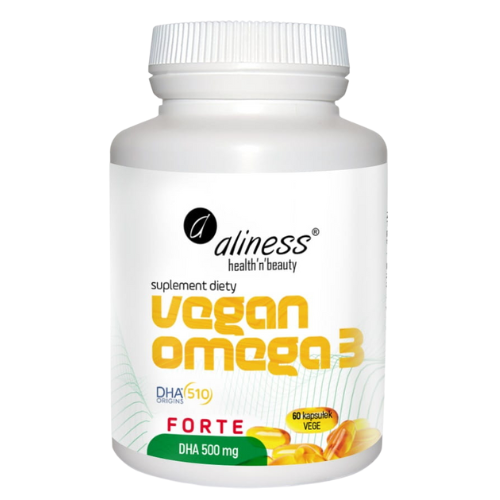 ALINESS - Vegan Omega 3 Forte - DHA 250 500mg - 60caps.