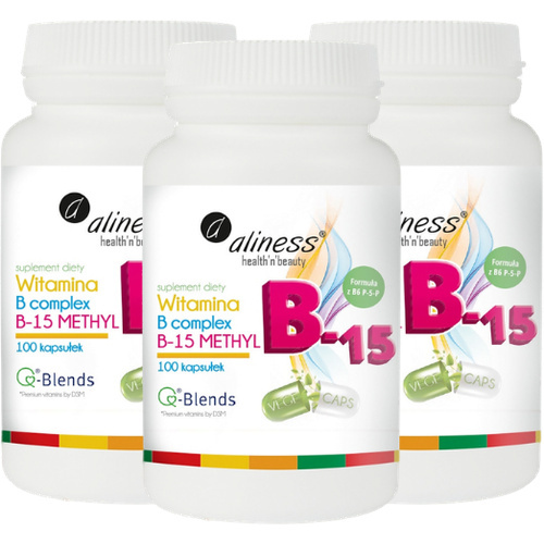 ALINESS - Witamina B Complex B-15 Methyl - 3x 100vcaps.