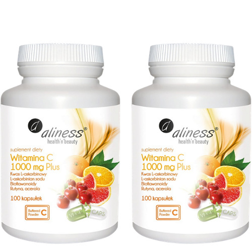 ALINESS - Witamina C 1000mg - 2x 100vcaps.