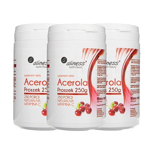 ALINESS Acerola proszek - 250g x3